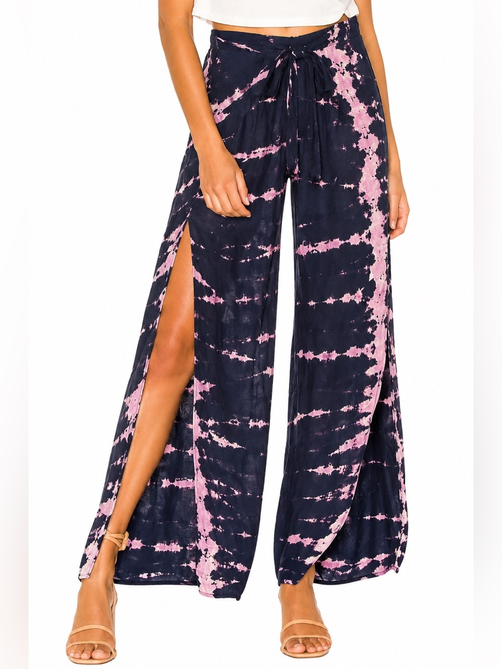 Young Fabulous & Broke Tie Dye Split Leg Pants - Sz XS